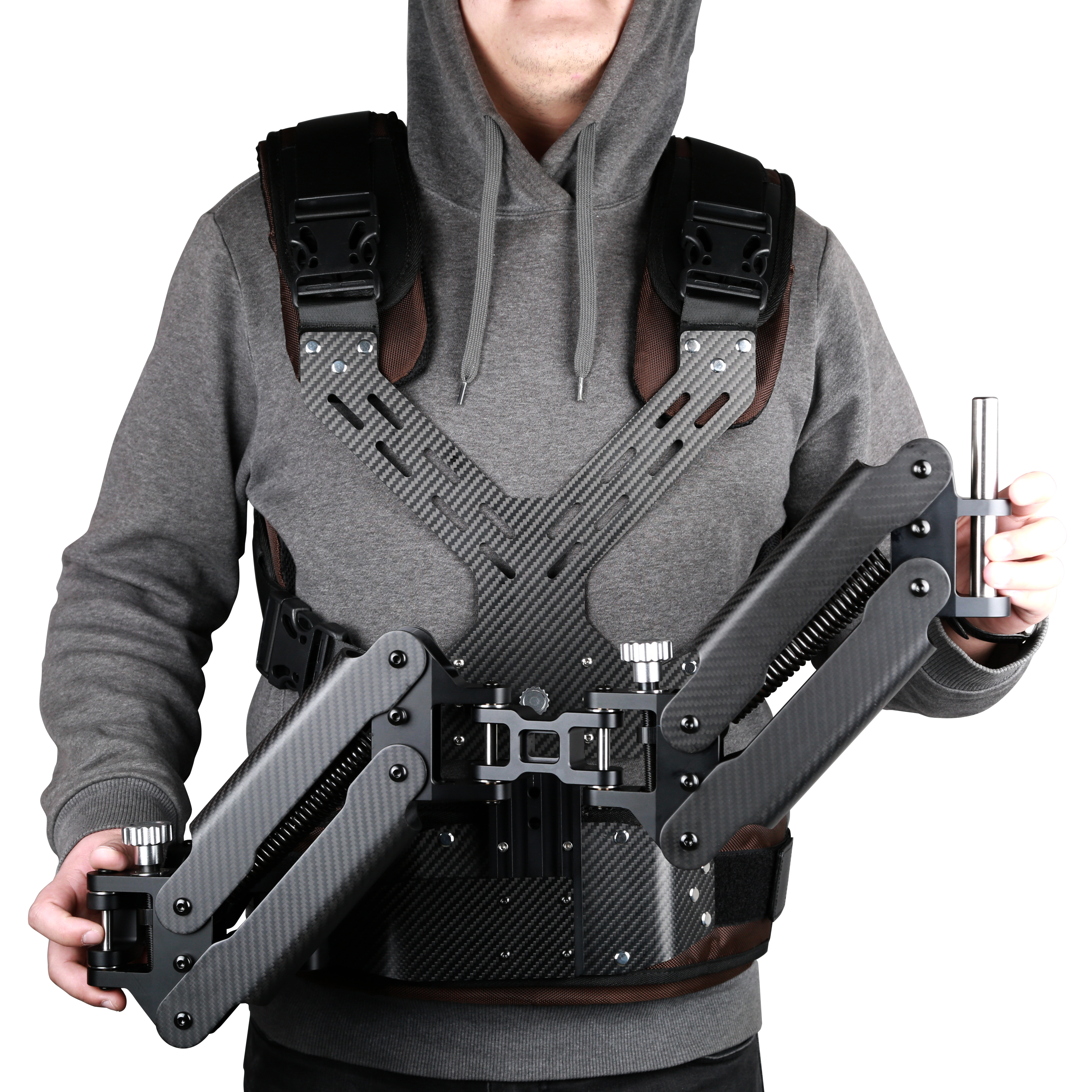 Carbon Fiber Steadicam Camera Vest with dual Arm